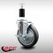 Service Caster 5'' SS Thermoplastic Rubber Swivel 1-3/8'' Expanding Stem Caster with Brake SCC-SSEX20S514-TPRB-TLB-138 - alternate 3